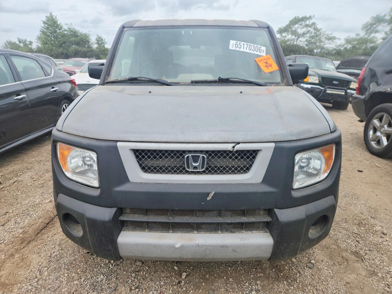 2005 Honda Element Ex Silver vin: 5J6YH17675L005451