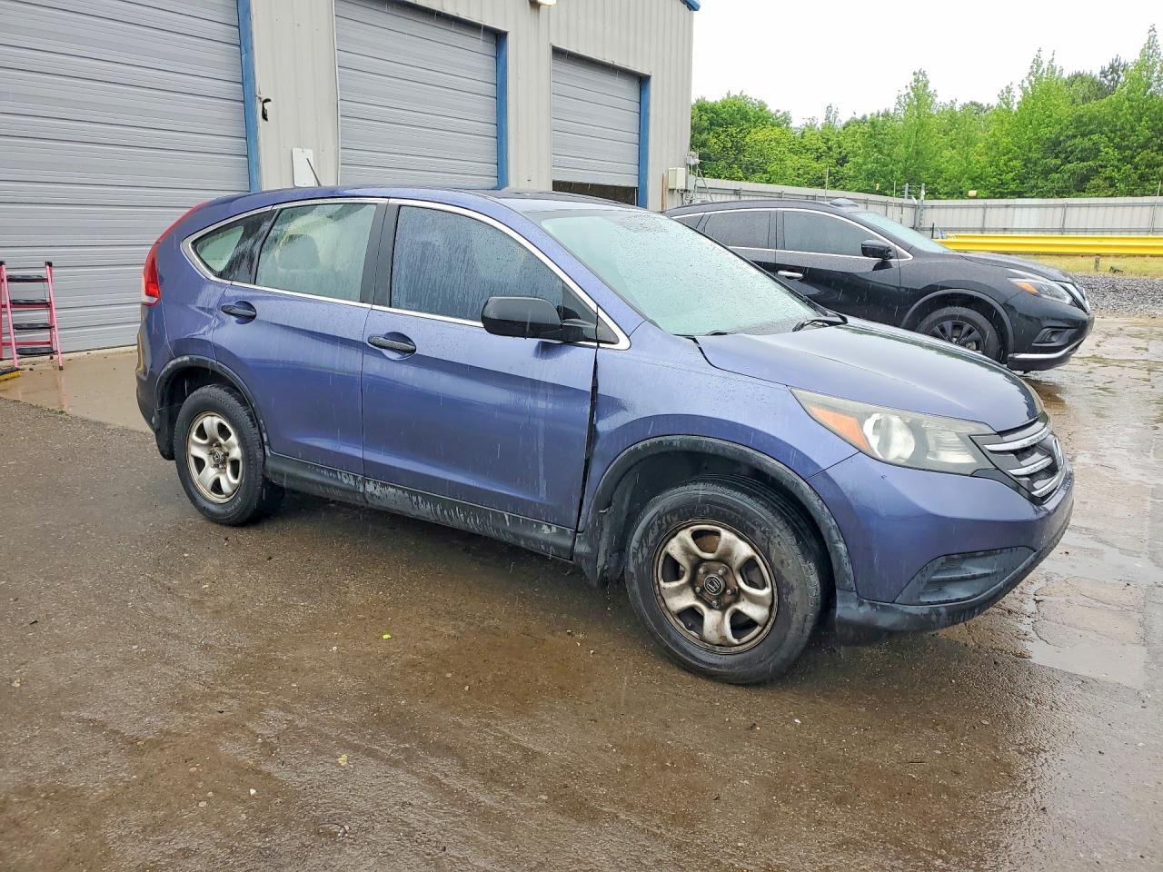 2013 Honda Cr-v Lx Blue vin: 3CZRM3H34DG700773