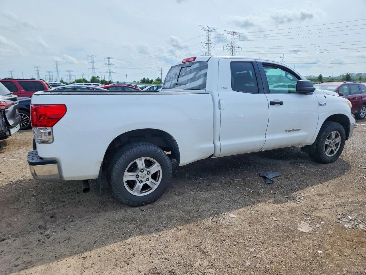 2013 Toyota Tundra Double Cab Sr5 White vin: 5TFUW5F1XDX271416