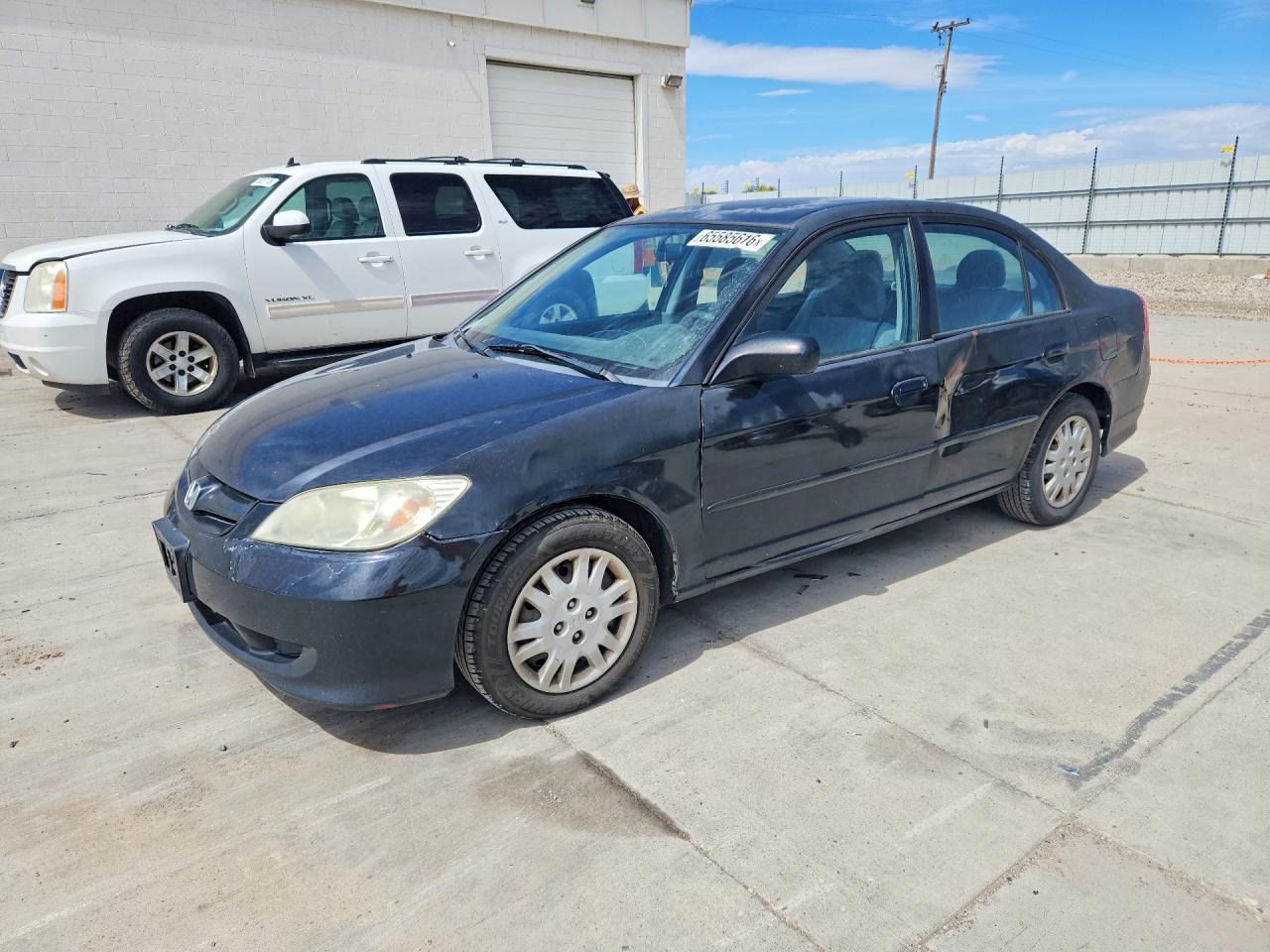2005 Honda Civic Lx Black vin: 2HGES16505H520258
