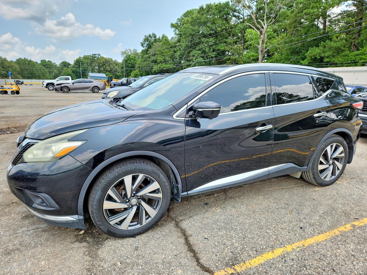 2015 Nissan Murano Platinum Черный vin: 5N1AZ2MG5FN206564