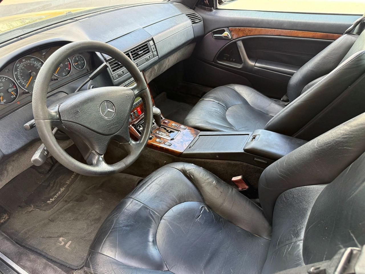 2000 Mercedes-benz Sl 500 Black vin: WDBFA68F4YF190363