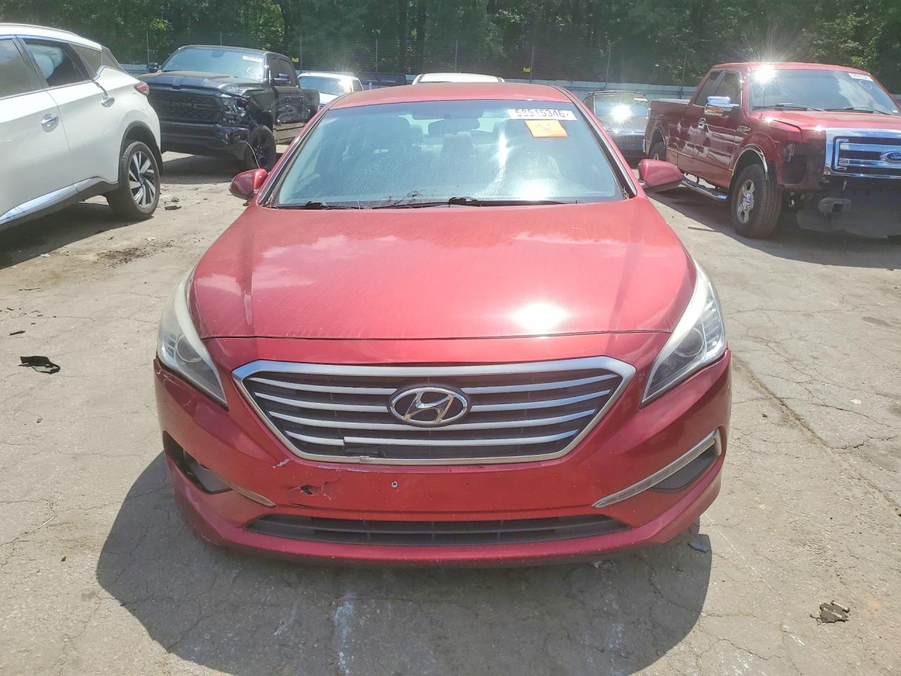 2015 Hyundai Sonata Se Red vin: 5NPE24AF9FH054905