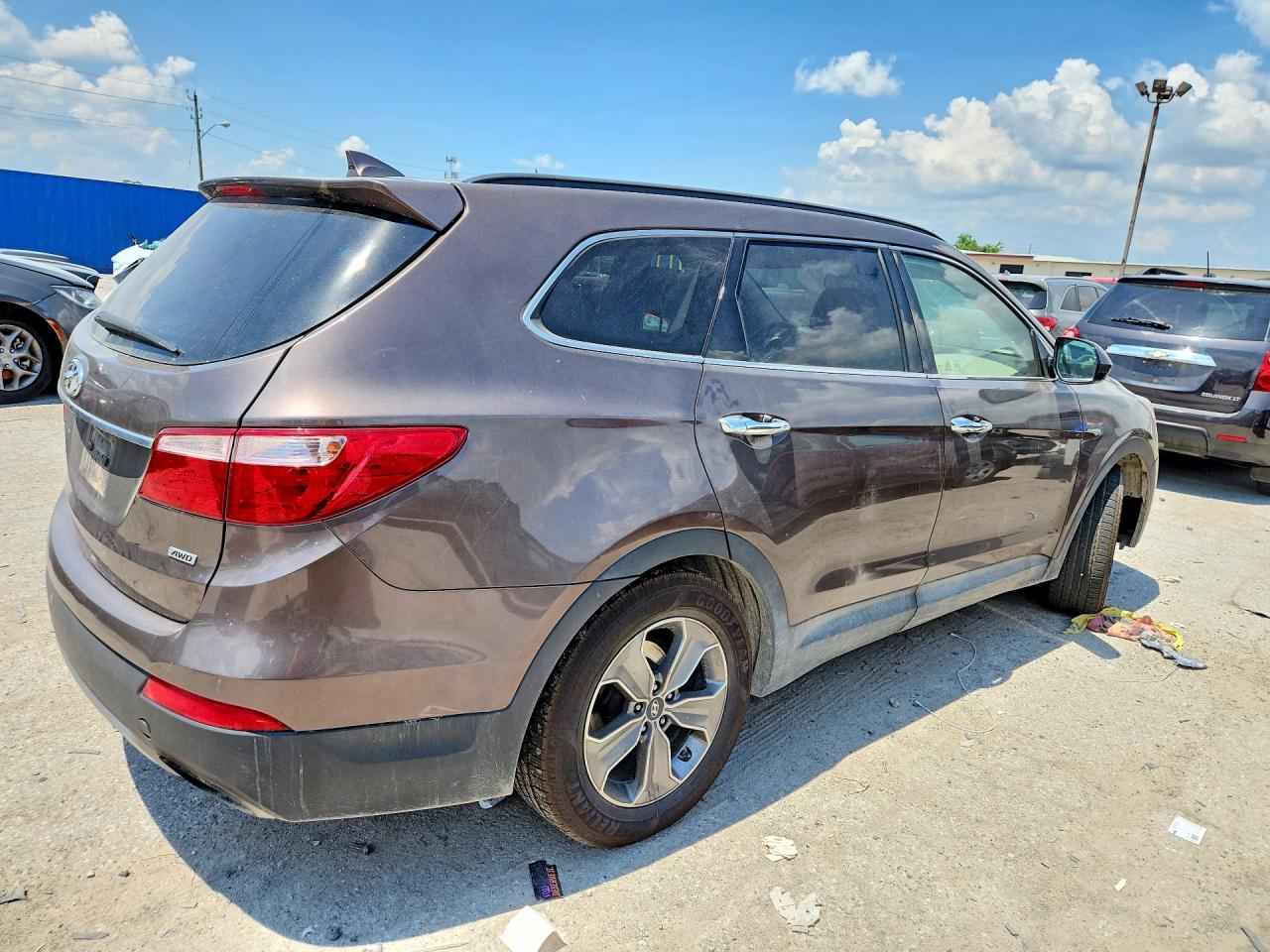 2014 Hyundai Santa Fe Gls Brown vin: KM8SMDHF9EU043986