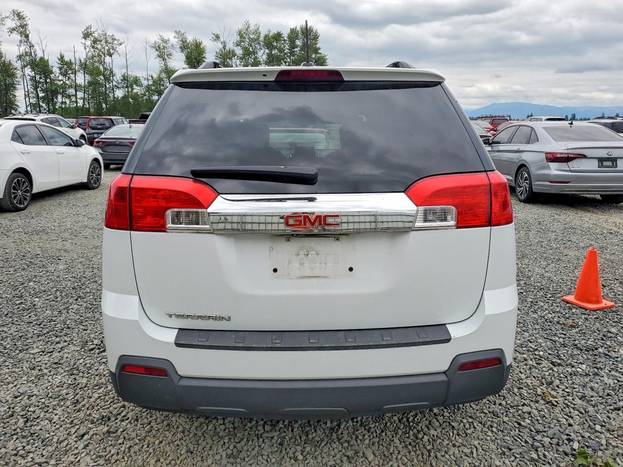 2015 Gmc Terrain Sle White vin: 2GKALREKXF6344014
