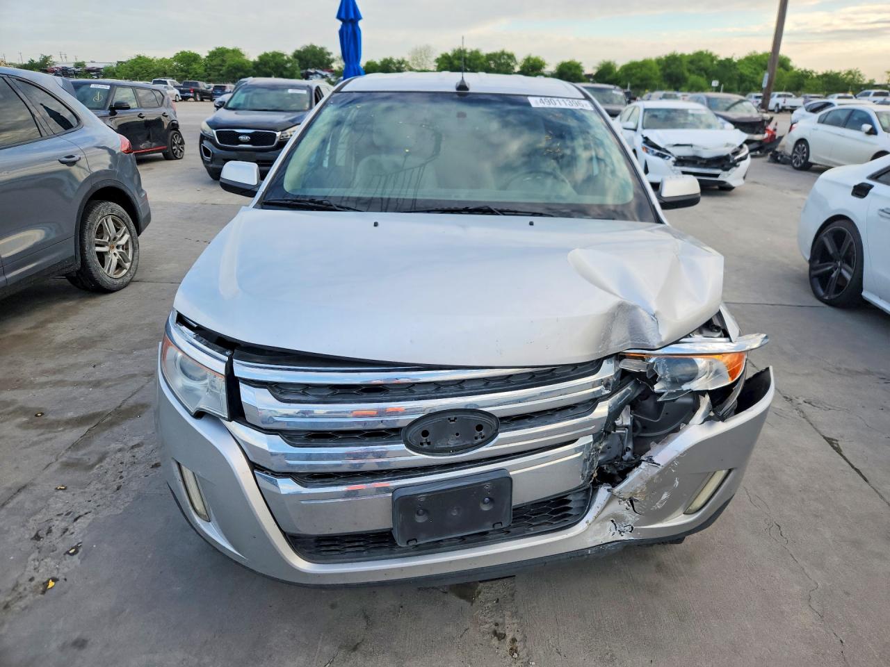 2013 Ford Edge Sel Silver vin: 2FMDK3J98DBA13878