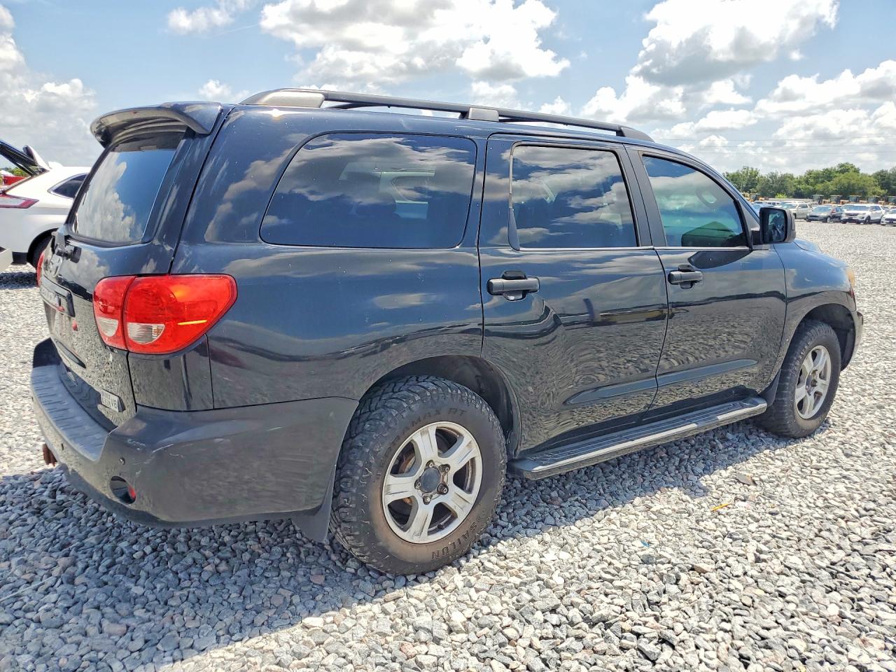 2008 Toyota Sequoia Sr5 Black vin: 5TDBY64A78S020388