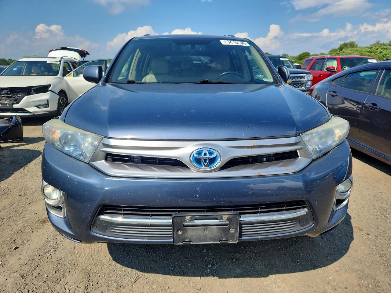 2013 Toyota Highlander Hybrid Limited Blue vin: JTEDC3EH8D2013108