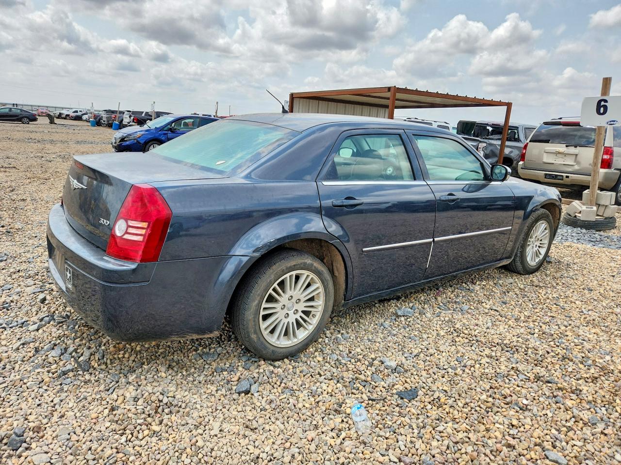2008 Chrysler 300 Lx Blue vin: 2C3LA43R28H107218