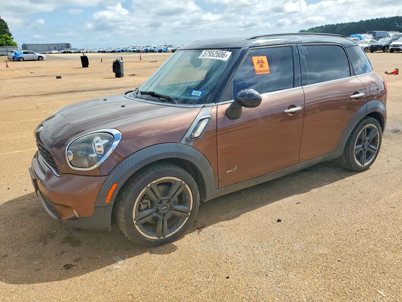 2013 Mini Cooper S Countryman Brown vin: WMWZC5C53DWP32447