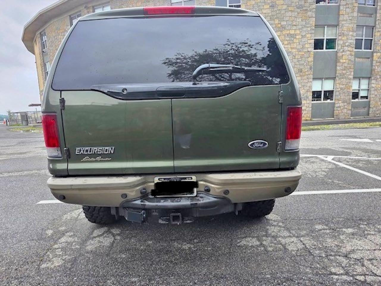2003 Ford Excursion Eddie Bauer Green vin: 1FMSU45P93EC70809