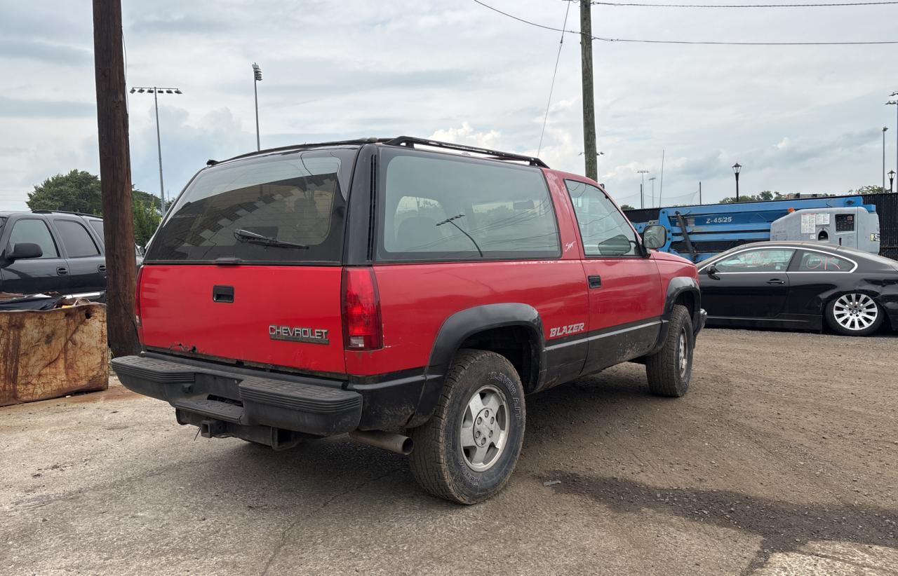 1992 Chevrolet Blazer K1500 Red vin: 1GNEK18K4NJ301343
