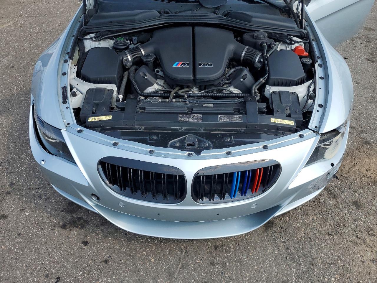 2007 Bmw M6 Silver vin: WBSEH93547CY23543