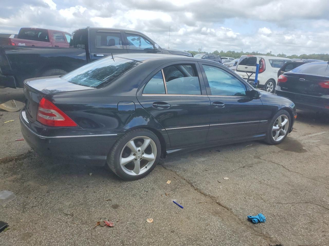 2006 Mercedes-benz C 230 Черный vin: WDBRF52H66F743594