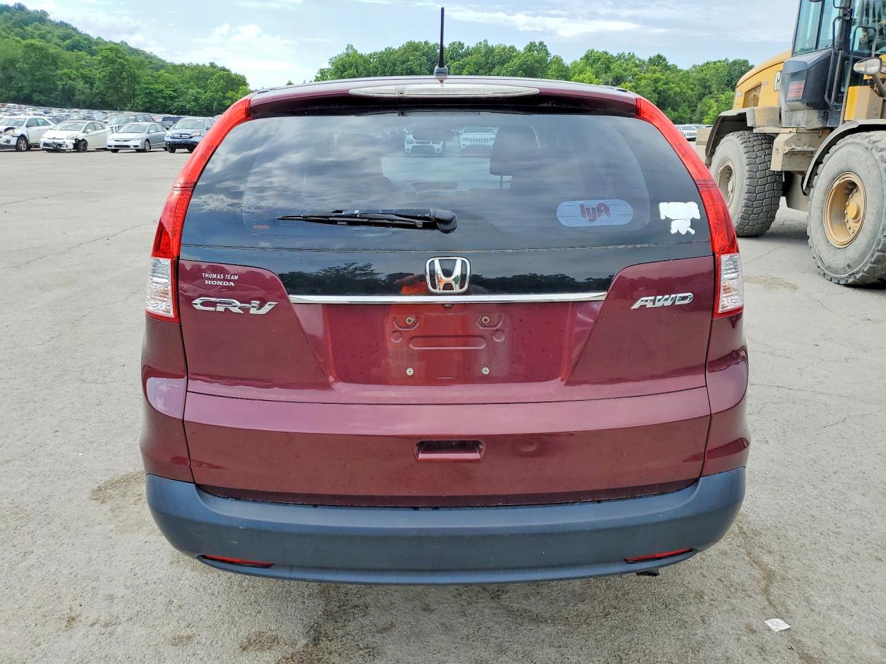 2012 Honda Cr-v Lx Burgundy vin: 5J6RM4H38CL075012