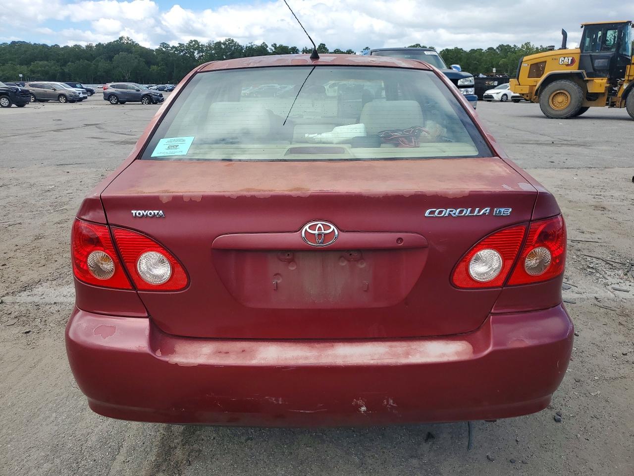 2007 Toyota Corolla Le Red vin: 1NXBR32E47Z772640