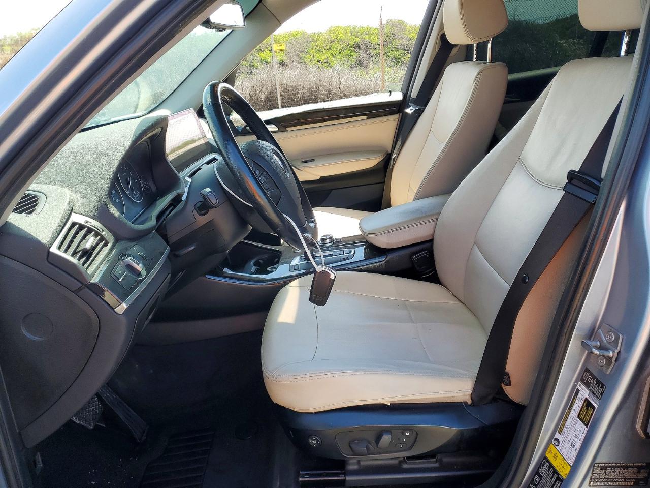 2012 Bmw X3 Xdrive28i Blue vin: 5UXWX5C59CL726421