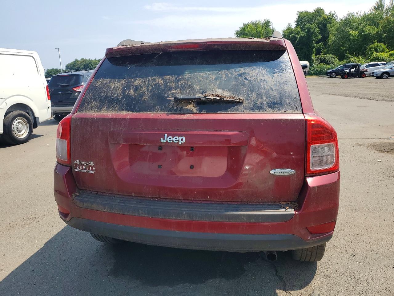 2013 Jeep Compass Latitude Red vin: 1C4NJDEBXDD253474