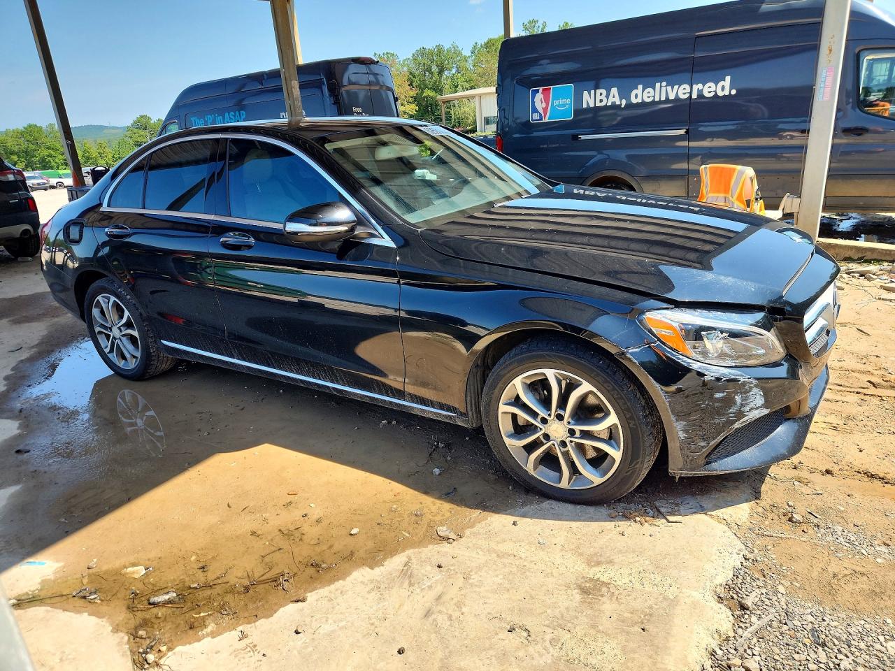 2015 Mercedes-benz C 300 4matic Black vin: 55SWF4KB8FU001212
