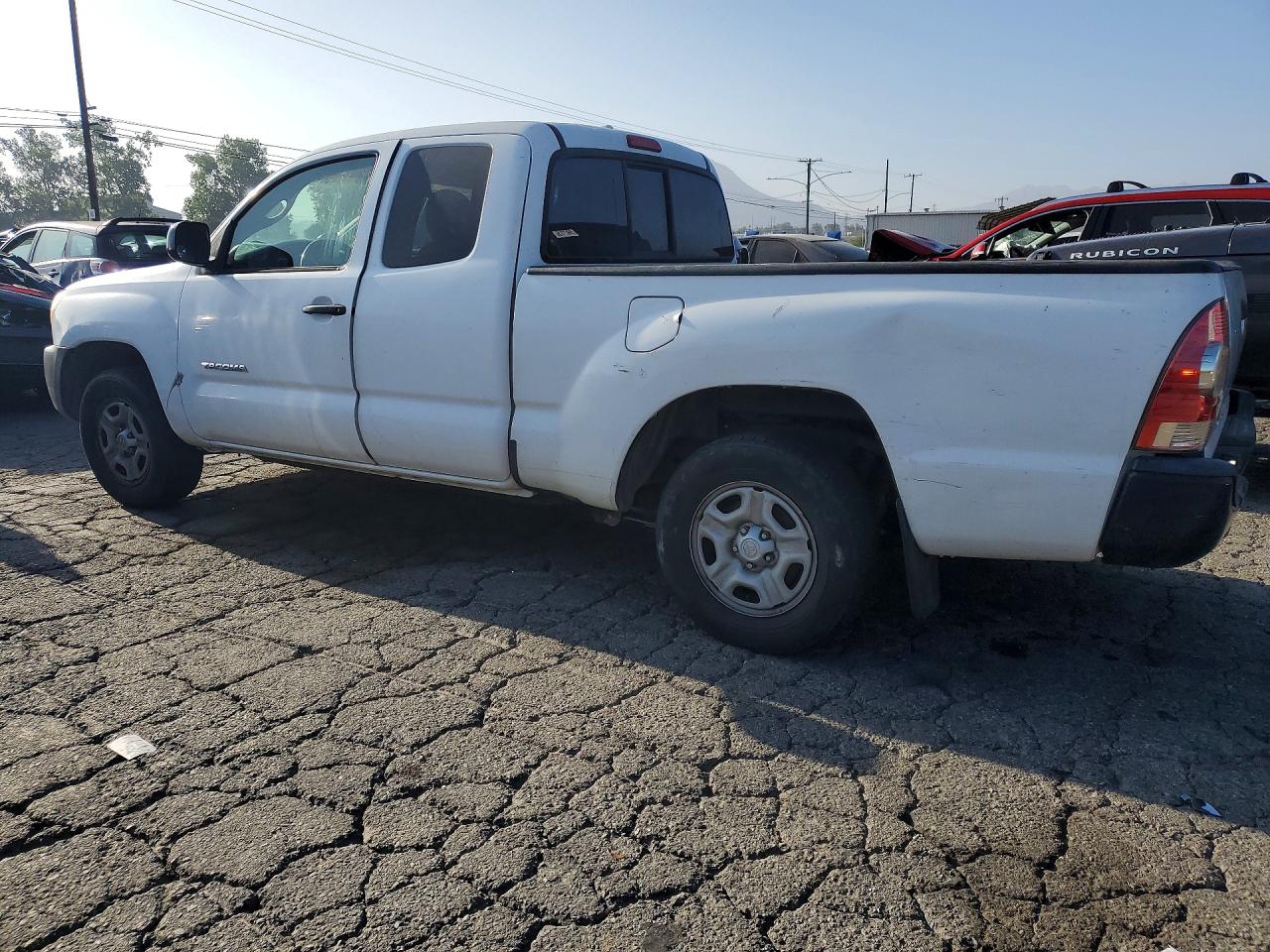 2009 Toyota Tacoma Access Cab White vin: 5TETX22N79Z608043