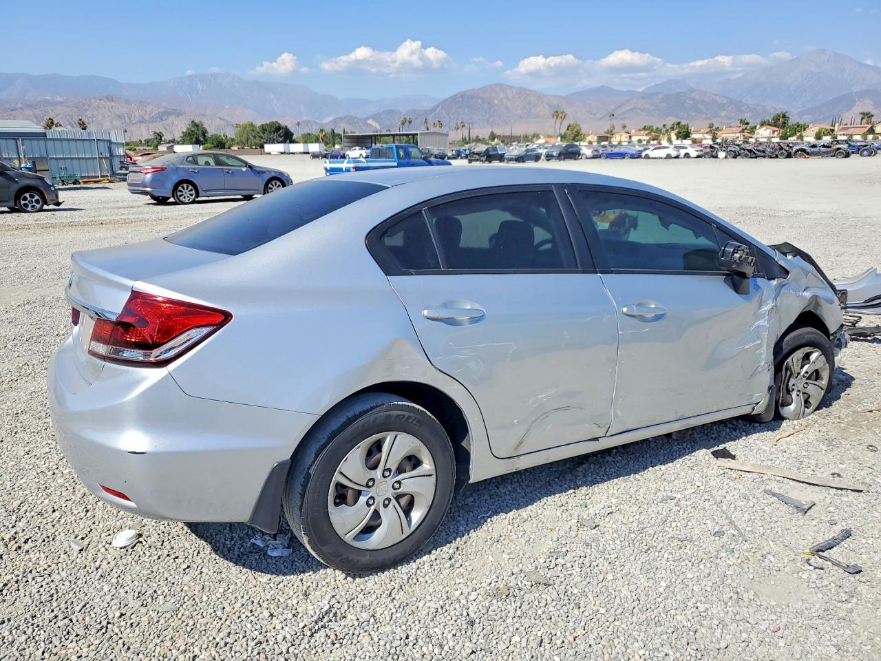 2015 Honda Civic Lx Silver vin: 2HGFB2F57FH551096