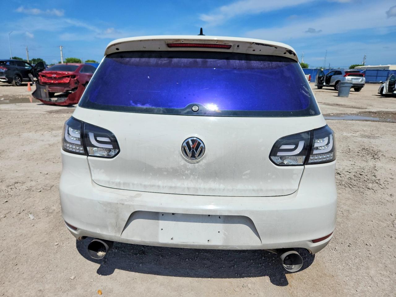 2012 Volkswagen Gti Белый vin: WVWFD7AJ4CW333592
