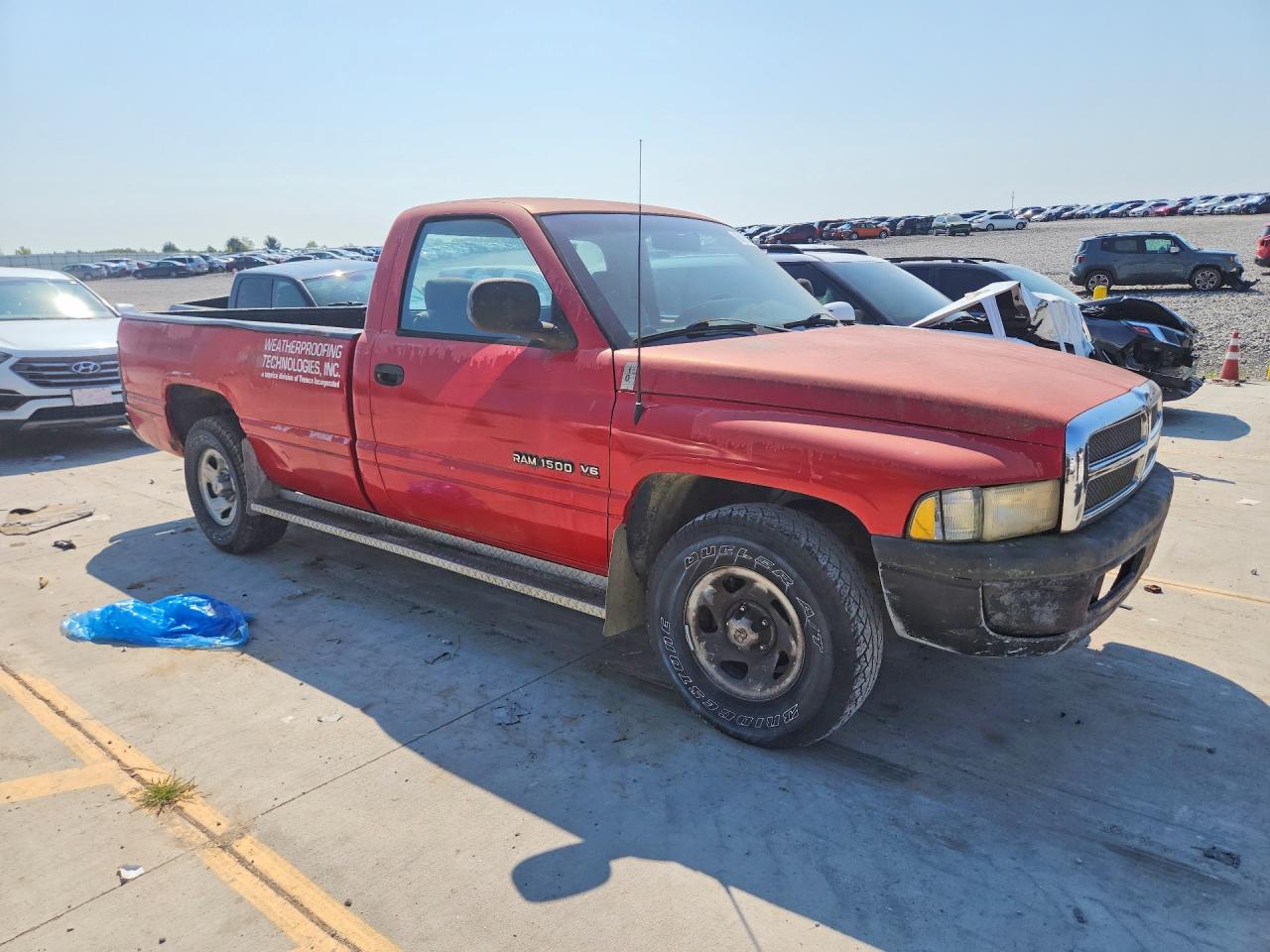 1998 Dodge Ram 1500 Red vin: 1B7HC16X5WS655854