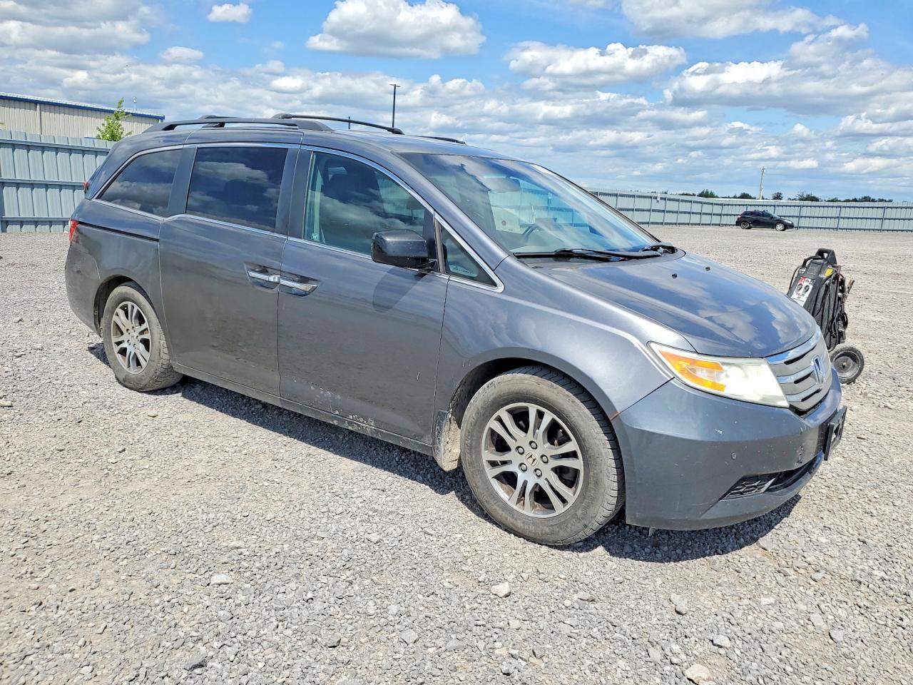 2011 Honda Odyssey Exl Gray vin: 5FNRL5H69BB510677
