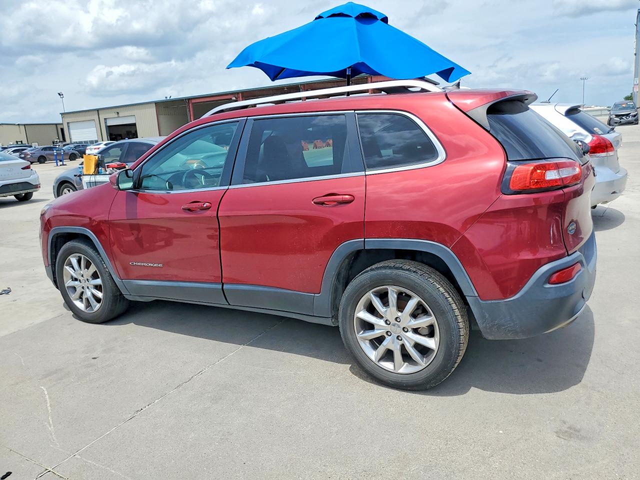 2014 Jeep Cherokee Limited Maroon vin: 1C4PJLDB9EW113636