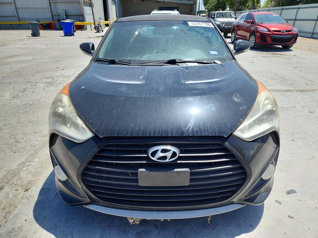 2013 Hyundai Veloster Turbo Black vin: KMHTC6AE2DU102573