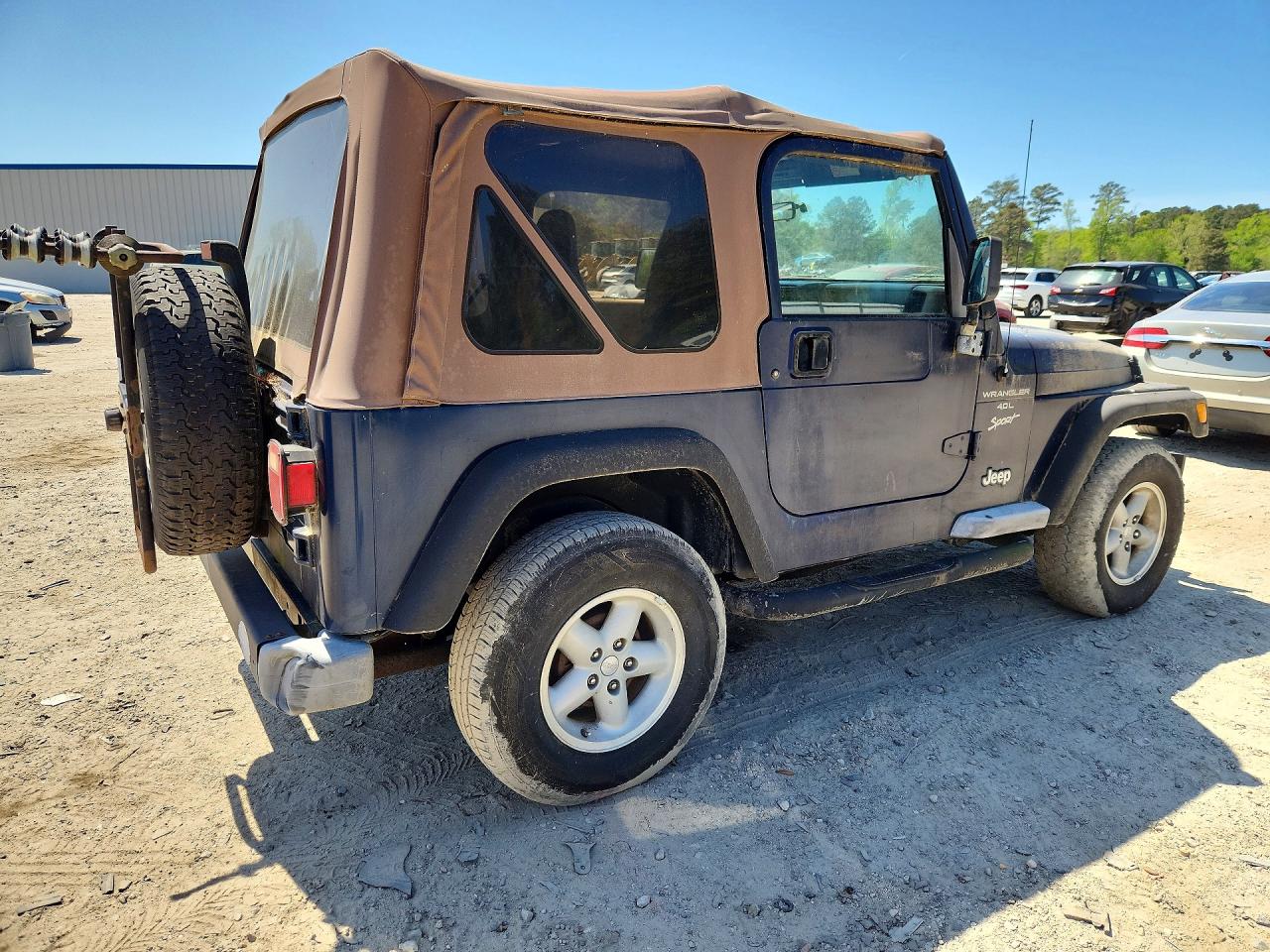 2000 Jeep Wrangler / Tj Sport Синий vin: 1J4FA49SXYP751820