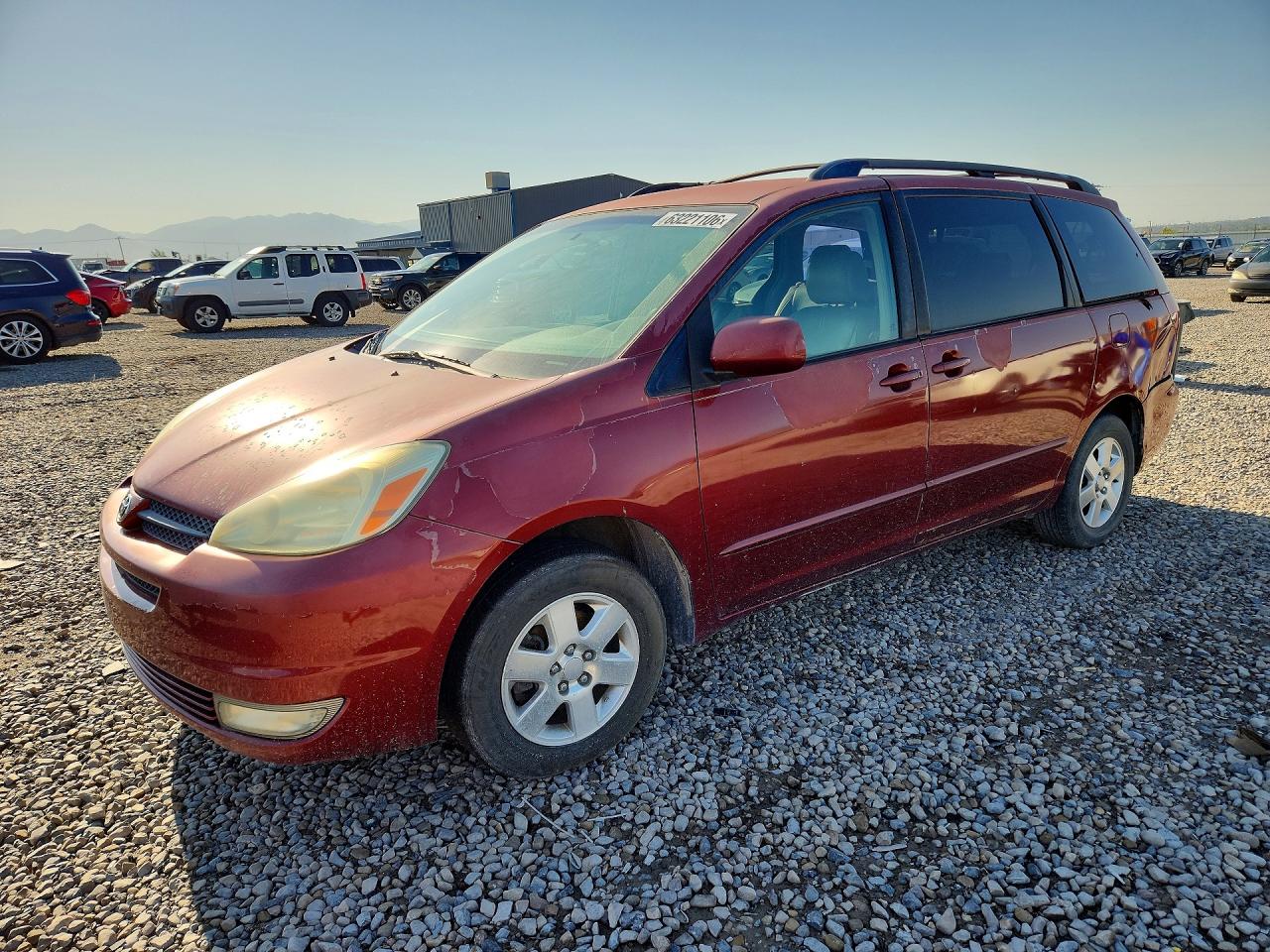 2004 Toyota Sienna Xle 7 Passenger Burgundy vin: 5TDZA22C54S142189