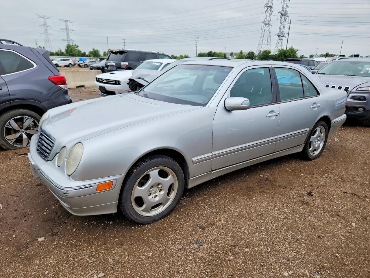 2001 Mercedes-benz E 430 Серебряный vin: WDBJF83J61X053203