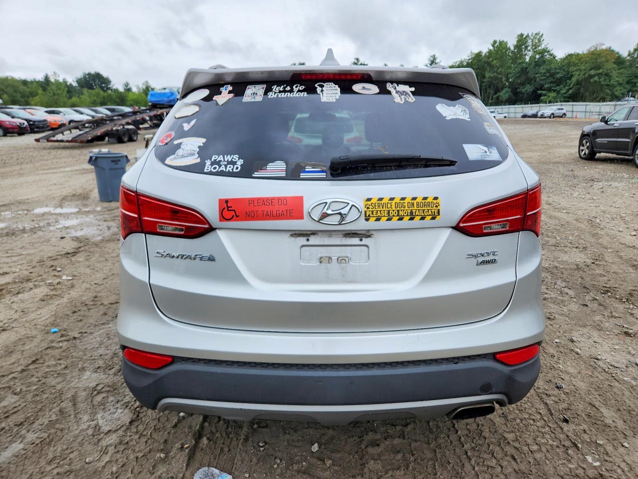 2013 Hyundai Santa Fe Sport 2.4l Серебряный vin: 5XYZUDLB6DG011973