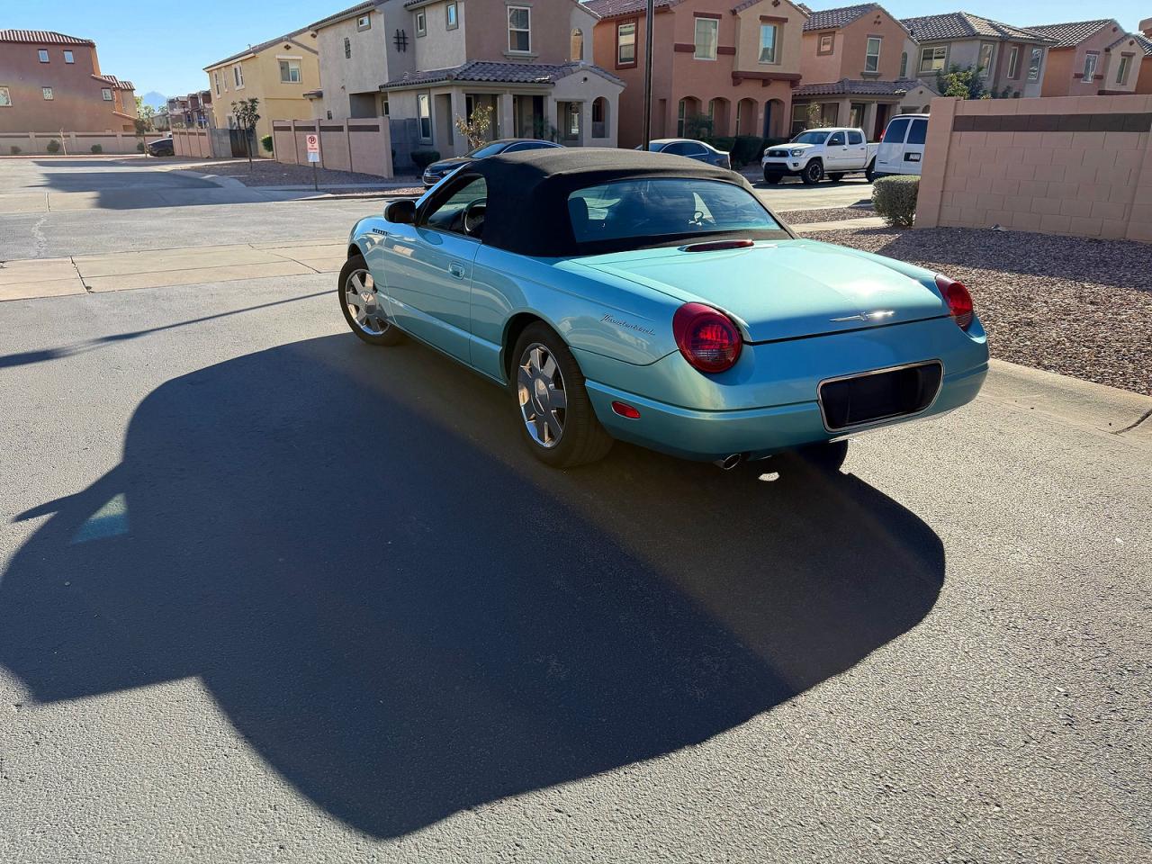 2002 Ford Thunderbird Turquoise vin: 1FAHP60A52Y116668