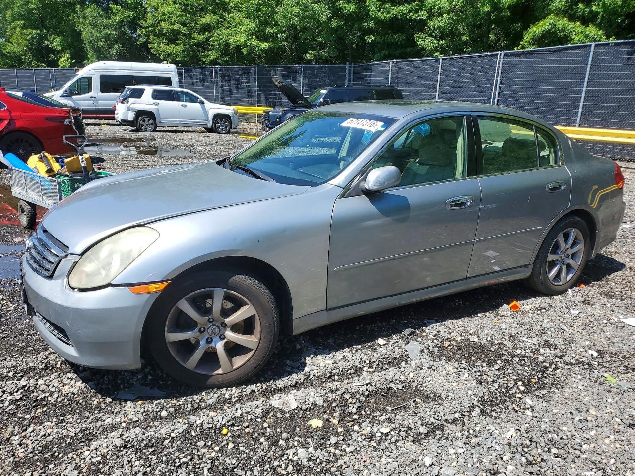 2006 Infiniti G35 X Silver vin: JNKCV51FX6M613483