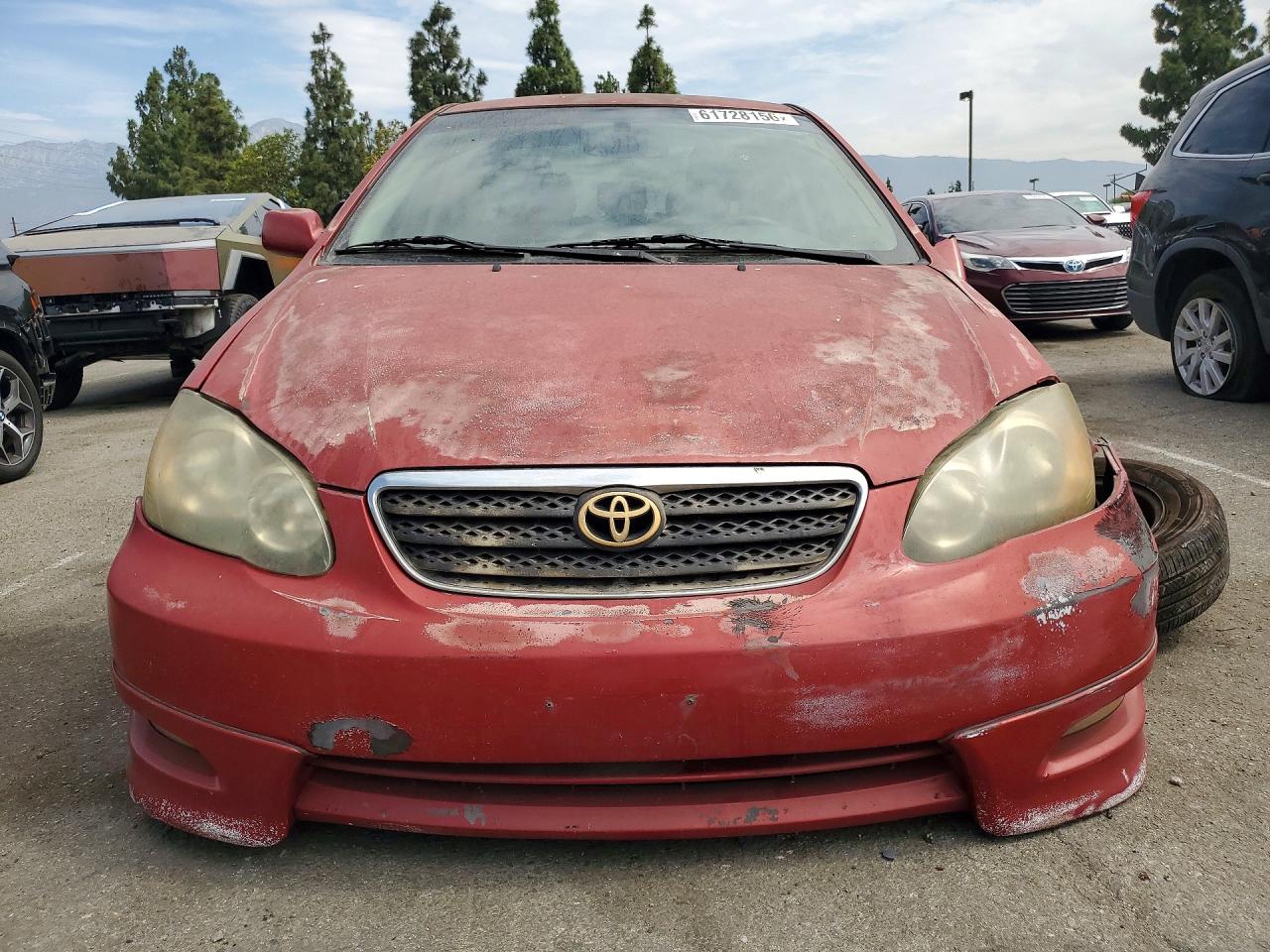 2006 Toyota Corolla S Red vin: 1NXBR32E96Z663802