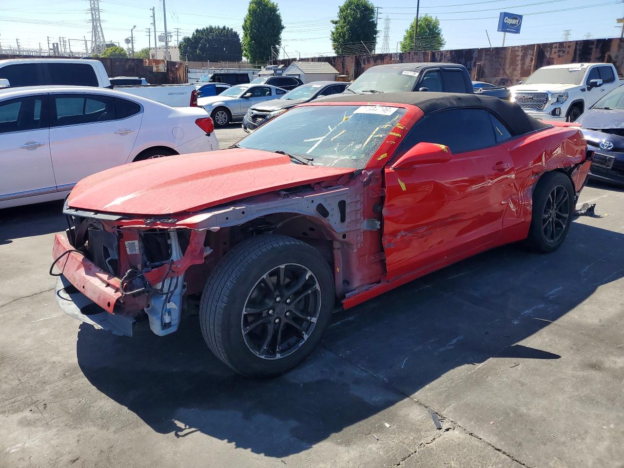 2015 Chevrolet Camaro Lt Red vin: 2G1FD3D39F9260926