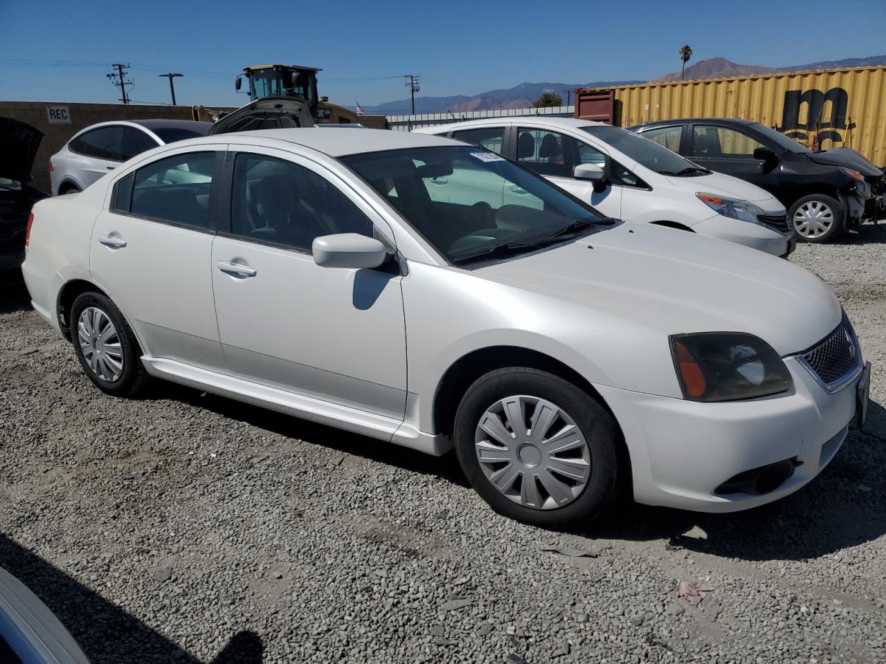 2010 Mitsubishi Galant Es White vin: 4A32B3FF5AE013005