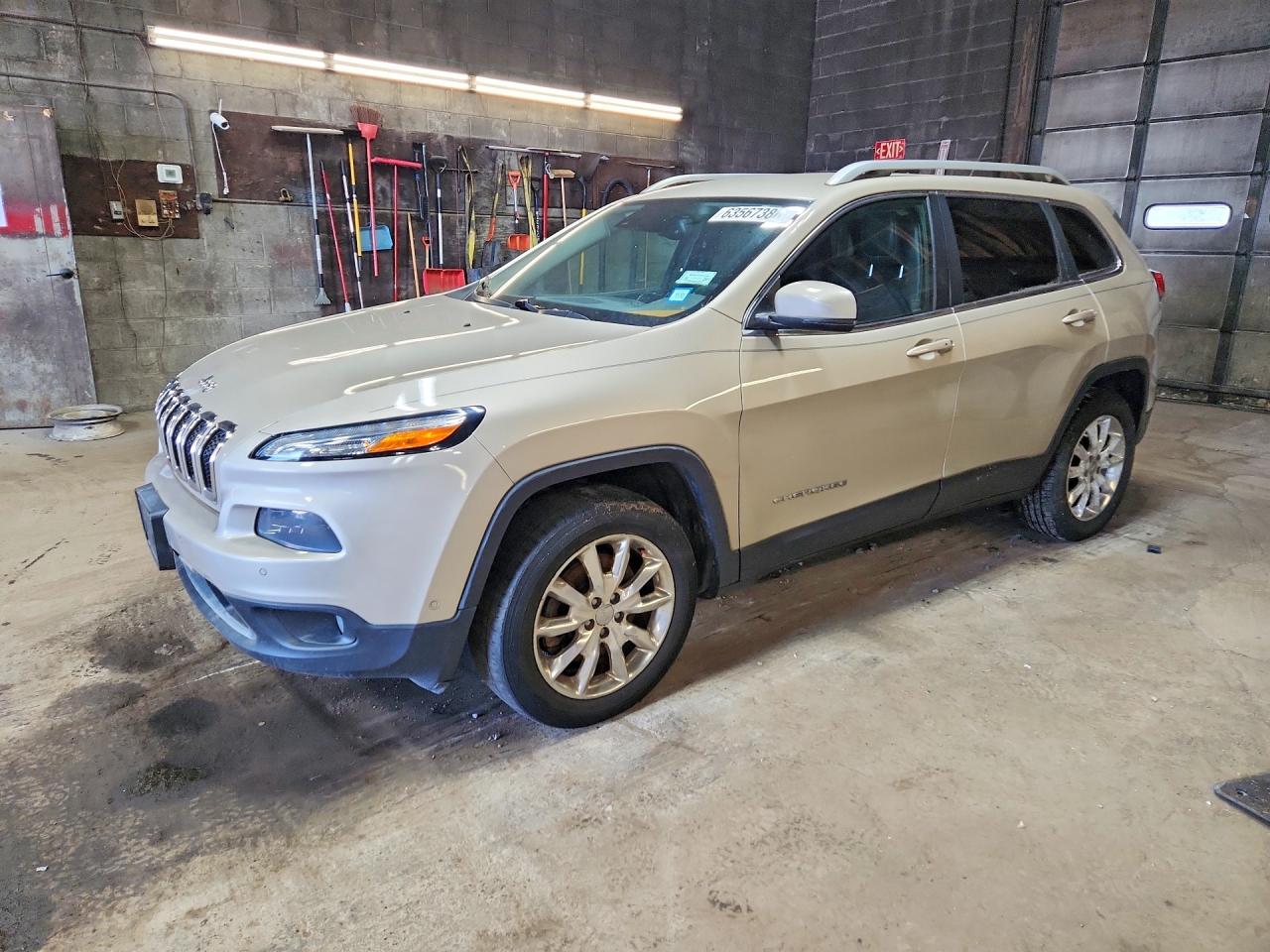2015 Jeep Cherokee Limited Gold vin: 1C4PJMDS5FW608892