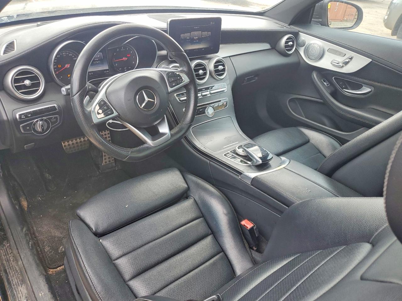 2017 Mercedes-benz C 300 Черный vin: WDDWJ4JB2HF360545