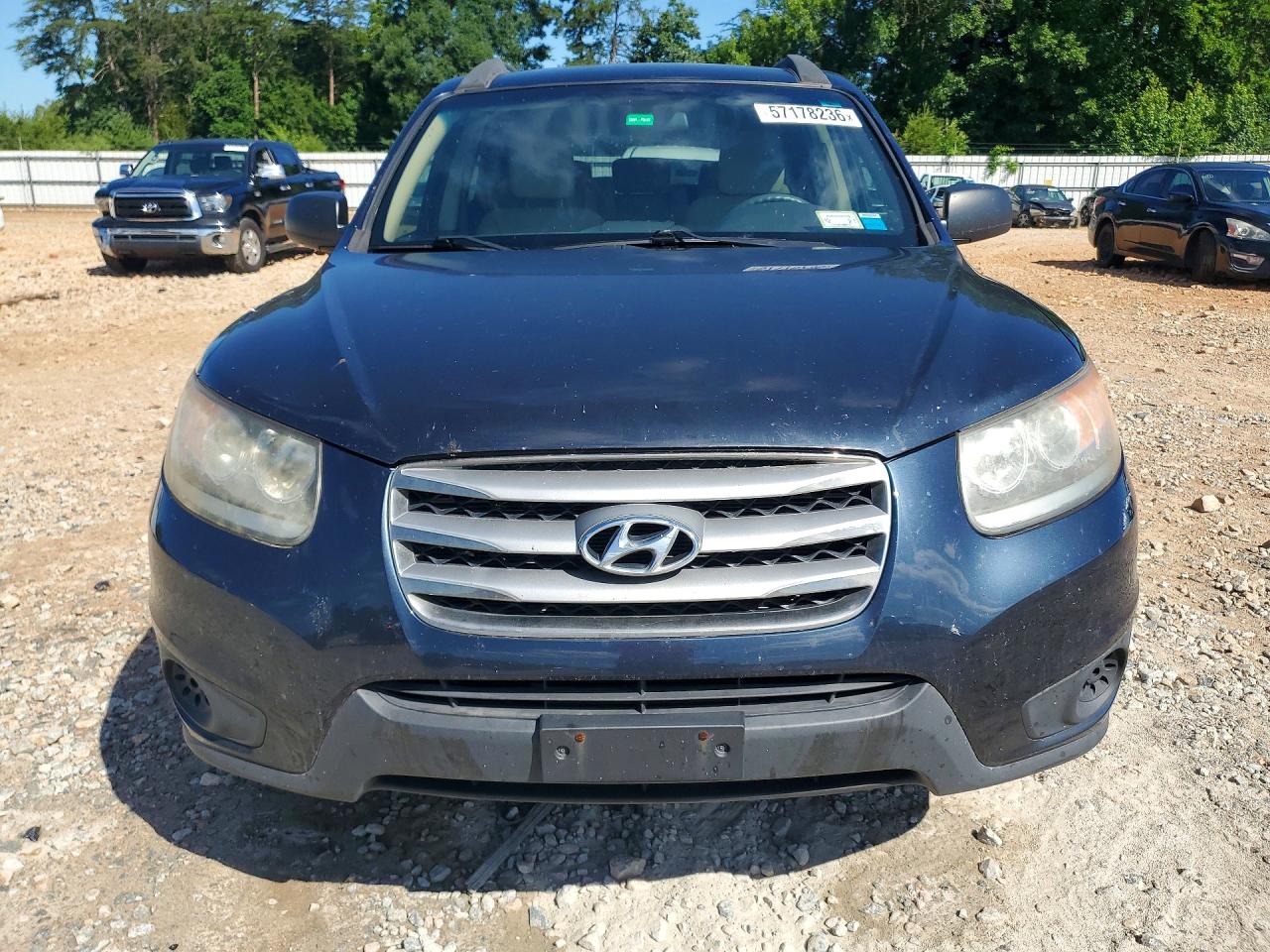 2012 Hyundai Santa Fe Gls Синий vin: 5XYZGDAB8CG103580