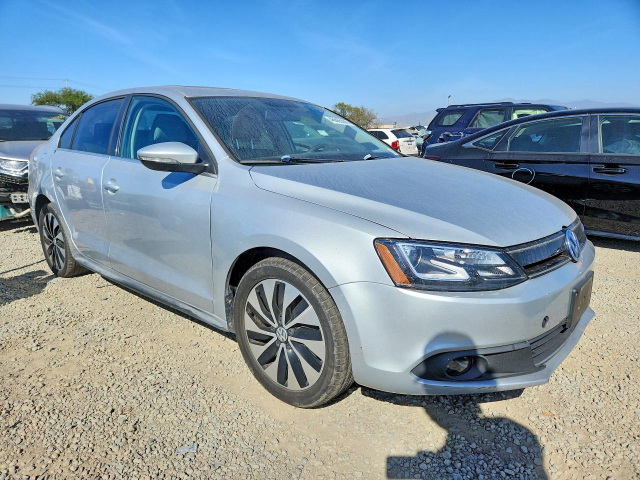 2014 Volkswagen Jetta Hybrid Серебряный vin: 3VW637AJ6EM266853