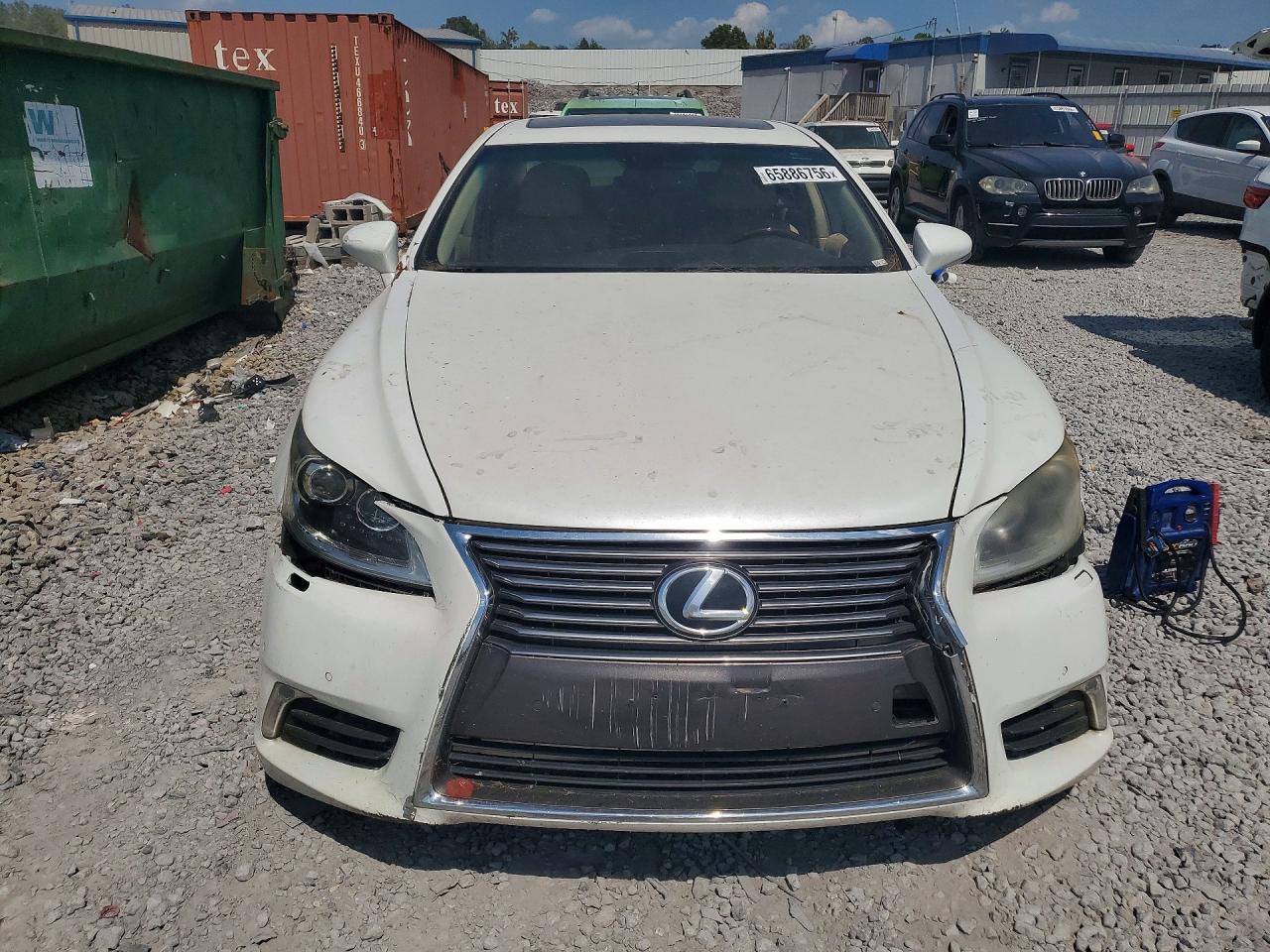 2013 Lexus Ls 460 White vin: JTHCL5EF1D5016746