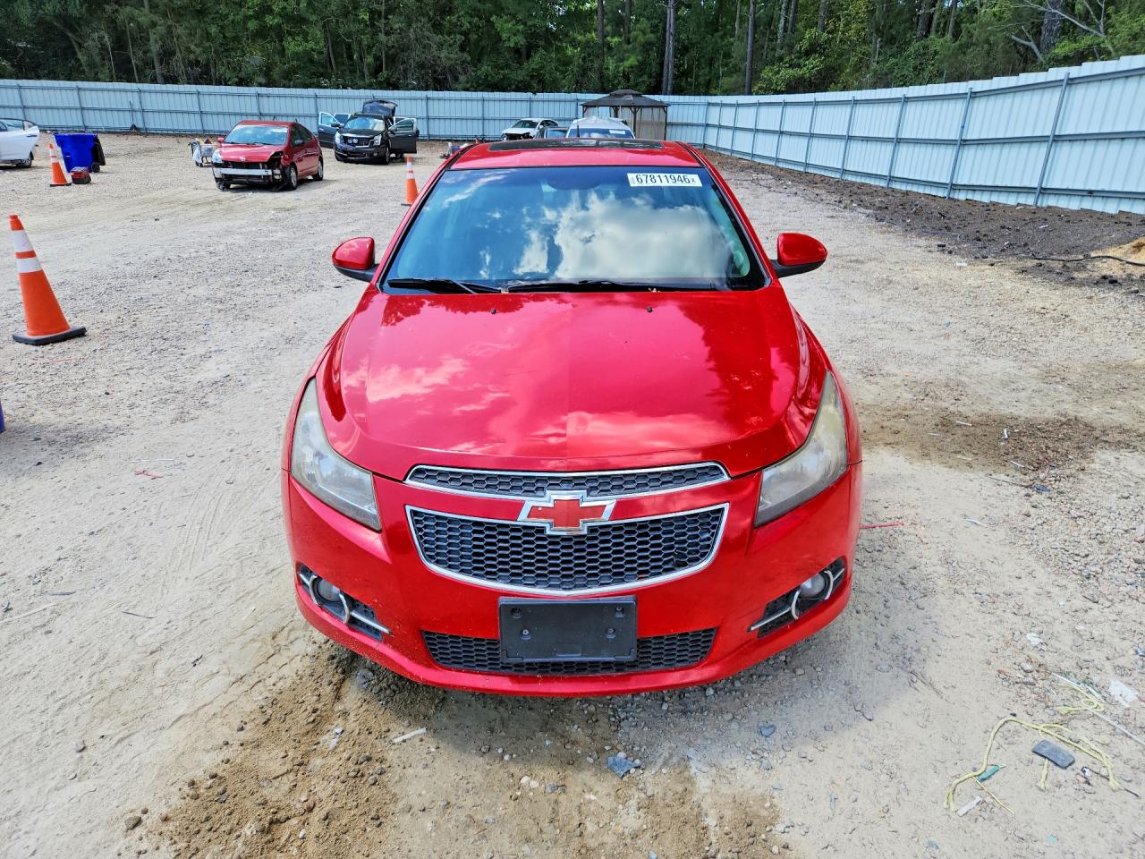 2014 Chevrolet Cruze Lt Red vin: 1G1PC5SB7E7232829