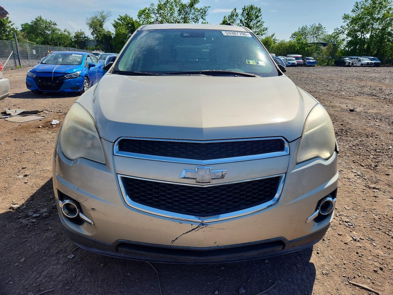 2013 Chevrolet Equinox Lt Beige vin: 1GNALPEK2DZ107705