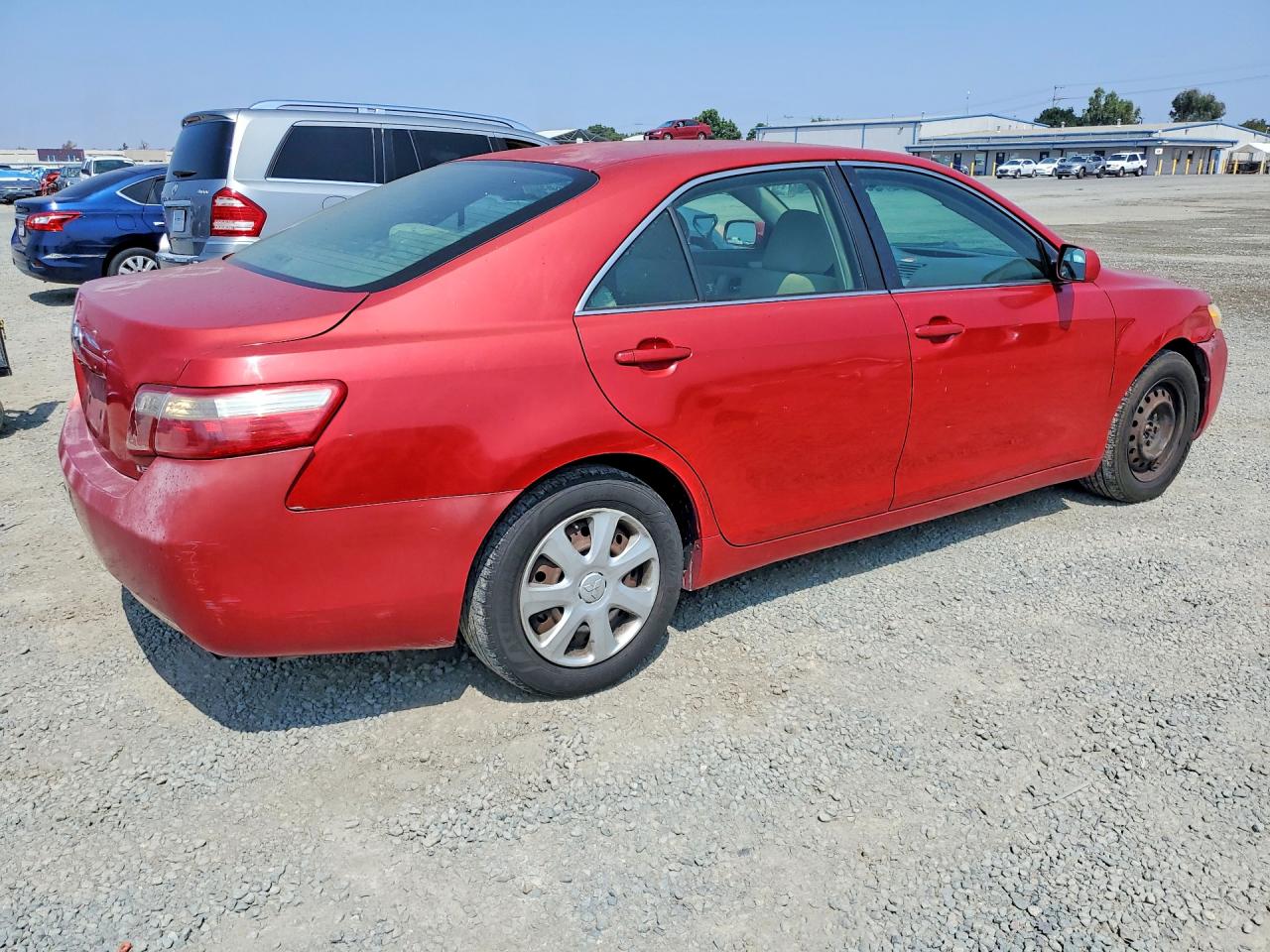 2007 Toyota Camry Le Красный vin: 4T1BE46K17U013753
