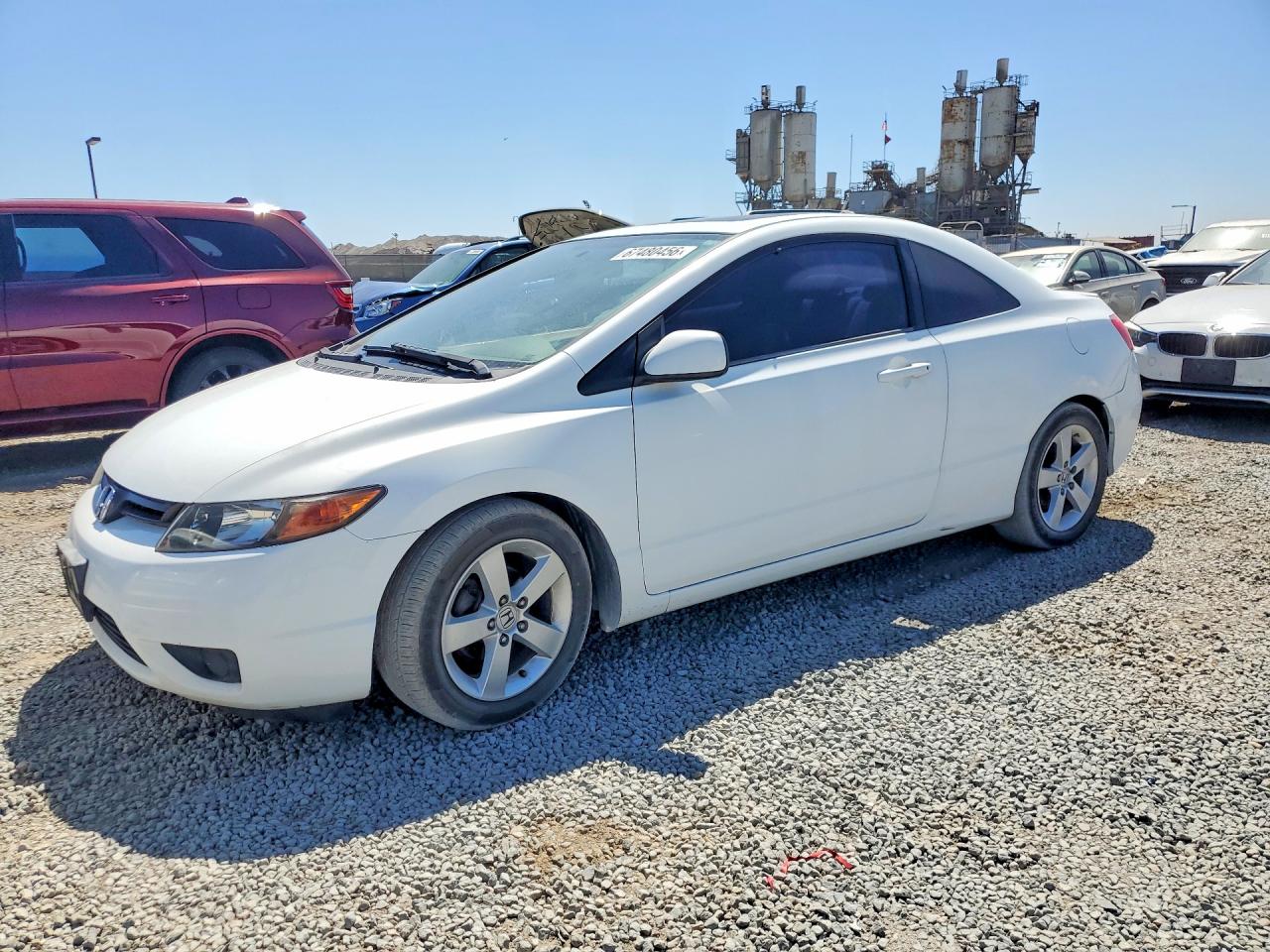2006 Honda Civic Ex White vin: 2HGFG12866H528517