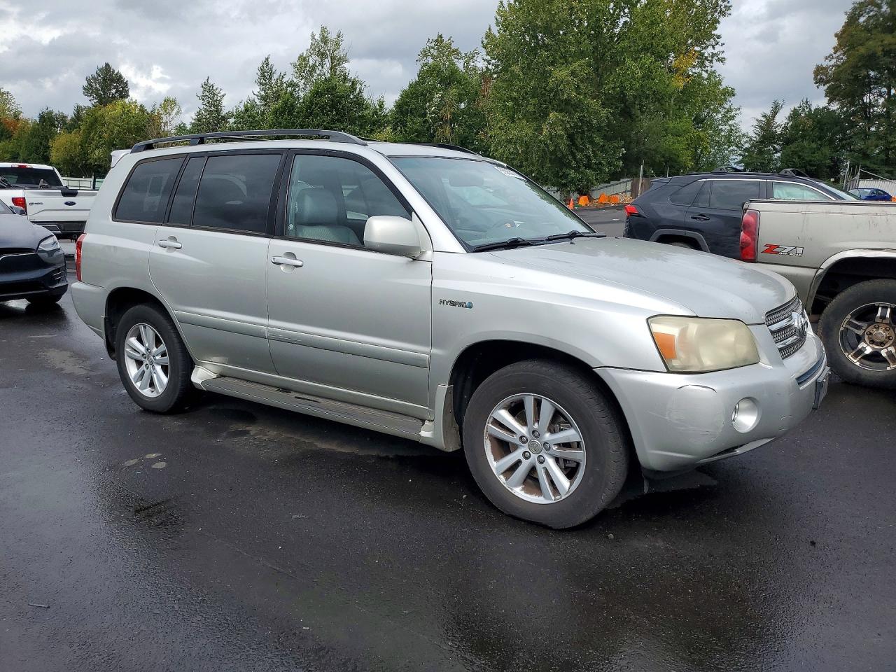 2006 Toyota Highlander Hybrid Silver vin: JTEEW21A660017963