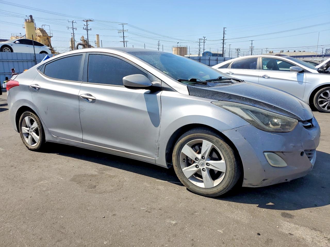 2012 Hyundai Elantra Gls Silver vin: KMHDH4AE5CU307197
